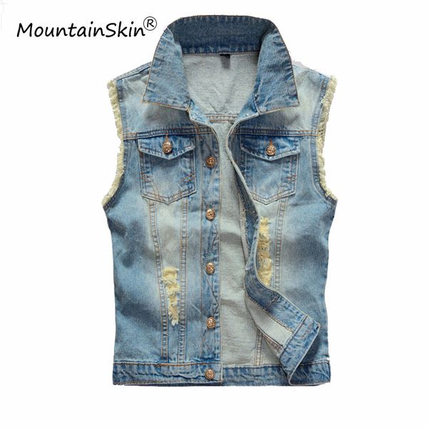 6xl men's denim vest male light color slim fit sleeveless jackets men jeans waistcoat hole washed cowboy clothing la029, Black;white
6xl men's denim vest male light color slim fit sleeveless jackets men jeans waistcoat hole washed cowboy clothing la029, Black;white