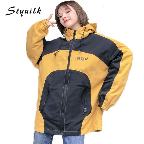 2018 new autumn trench coat school wind loose color matching hooded windbreaker women's trench casual sports fashion t60, Tan;black
2018 new autumn trench coat school wind loose color matching hooded windbreaker women's trench casual sports fashion t60, Tan;black