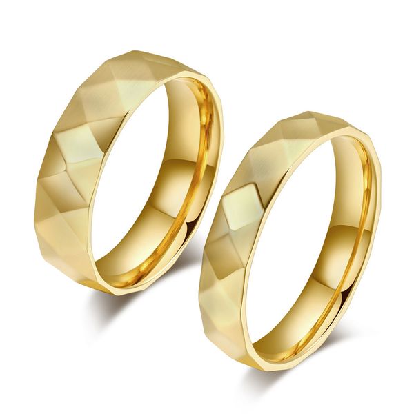 wedding ring 6mm/4mm gold color faceted stainless steel ring for women/men comfort fit couple ring sale, Silver
wedding ring 6mm/4mm gold color faceted stainless steel ring for women/men comfort fit couple ring sale, Silver