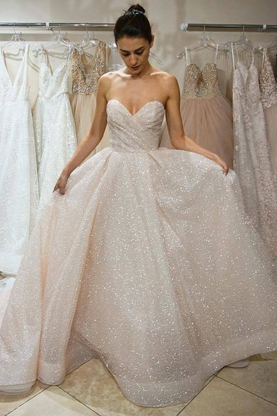 bling bling gorgeous 2019 sparkly a line sweetheart us2-26w++ princess wedding dress sequins elegant draped organza custom made bridal gowns, White
bling bling gorgeous 2019 sparkly a line sweetheart us2-26w++ princess wedding dress sequins elegant draped organza custom made bridal gowns, White