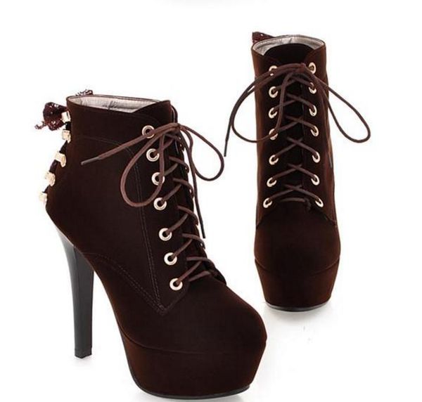 send fine heel short boots women korean version high heeled boots 2017 new style, Black
send fine heel short boots women korean version high heeled boots 2017 new style, Black