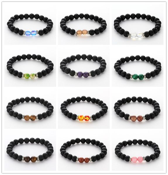 19 colors natural stone black volcanic lava beads essential oil diffuser bracelet balance yoga pulseira buddha jewelry
19 colors natural stone black volcanic lava beads essential oil diffuser bracelet balance yoga pulseira buddha jewelry