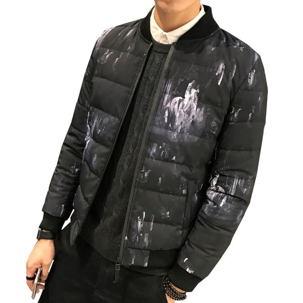 new jackets parka men 2018 autumn winter baseball collar jacket male warm outwear thick coats printing casual jacket outwear, Black
new jackets parka men 2018 autumn winter baseball collar jacket male warm outwear thick coats printing casual jacket outwear, Black