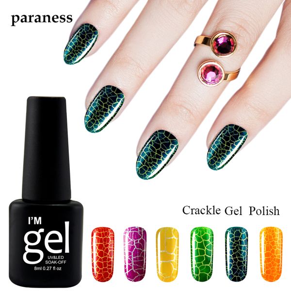 paraness professional semi permanent 12 colorful soak-off crackle nail art polish lacquer cracking shatter uv gel nail polish, Red;pink
paraness professional semi permanent 12 colorful soak-off crackle nail art polish lacquer cracking shatter uv gel nail polish, Red;pink