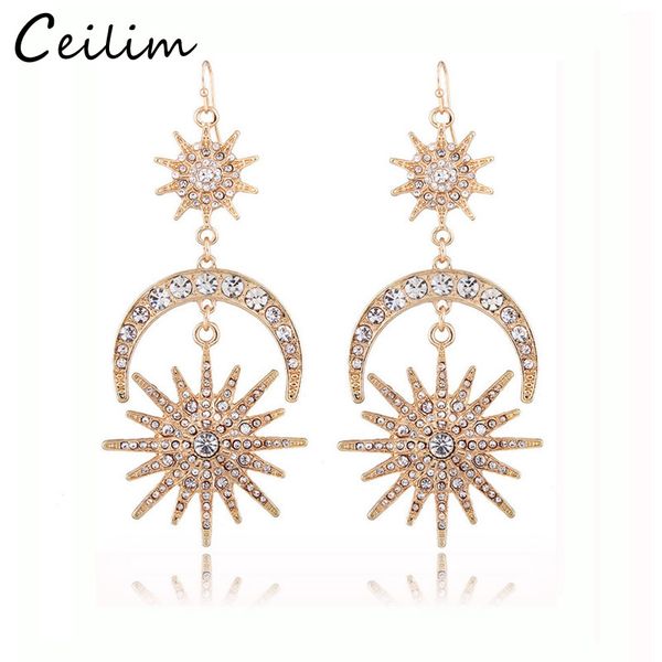 new fashion big luxury sun moon stars drop earrings rhinestone punk earrings for women men jewelry golden boho vintage statement earrings
new fashion big luxury sun moon stars drop earrings rhinestone punk earrings for women men jewelry golden boho vintage statement earrings