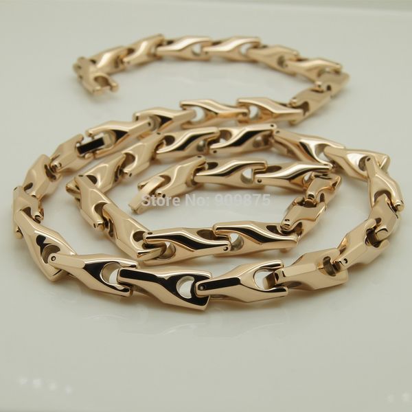 vary width length 14''-40'' 8mm width rose gold plating classic design bike chain men/women hi-tech tungsten necklaces, Silver
vary width length 14''-40'' 8mm width rose gold plating classic design bike chain men/women hi-tech tungsten necklaces, Silver