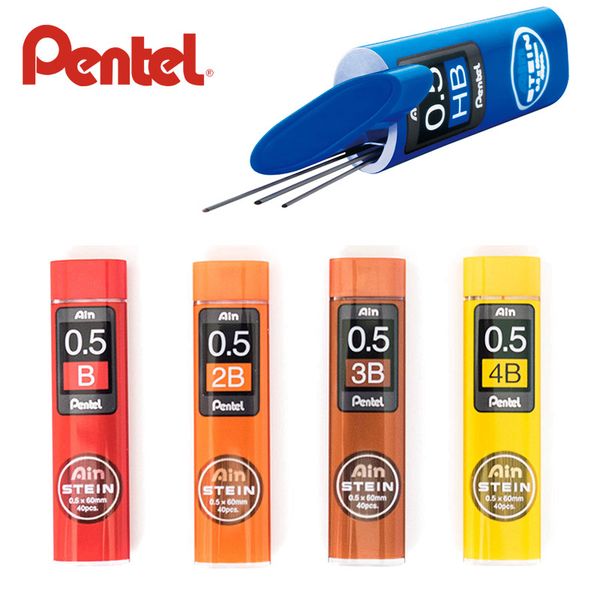 pentel 200 pieces/lot ain stein mechanical pencil lead , 0.5mm b,2b,3b,4b (5 tube x 40 leads, Black;red
pentel 200 pieces/lot ain stein mechanical pencil lead , 0.5mm b,2b,3b,4b (5 tube x 40 leads, Black;red