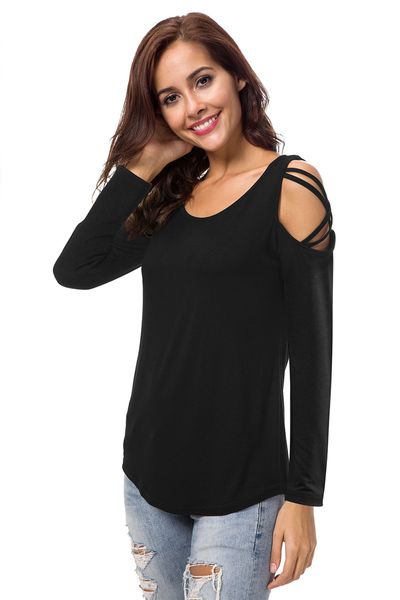 women's casual crewneck crisscross cold shoulder long sleeve t shirt 2018 dhl womens sweatshirt casual loose round neck tunic blouse, White
women's casual crewneck crisscross cold shoulder long sleeve t shirt 2018 dhl womens sweatshirt casual loose round neck tunic blouse, White