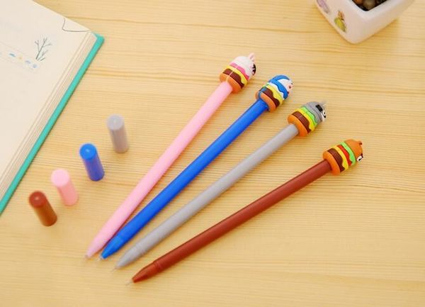 48pcs/lot cute cartoon animal cake design black ink gel pen writing pens kids gift school tool 0.38mm
48pcs/lot cute cartoon animal cake design black ink gel pen writing pens kids gift school tool 0.38mm