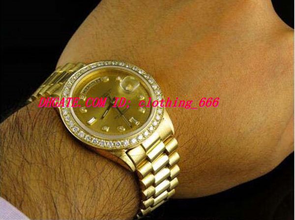 luxury wristwatch 18k mens yellow gold stainless steel bracelet 41mm diamond watch automatic men's watches quality, Slivery;brown
luxury wristwatch 18k mens yellow gold stainless steel bracelet 41mm diamond watch automatic men's watches quality, Slivery;brown