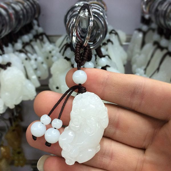natural jade car keychain key rings new design animal lucky peace keychains for car styling, Silver
natural jade car keychain key rings new design animal lucky peace keychains for car styling, Silver
