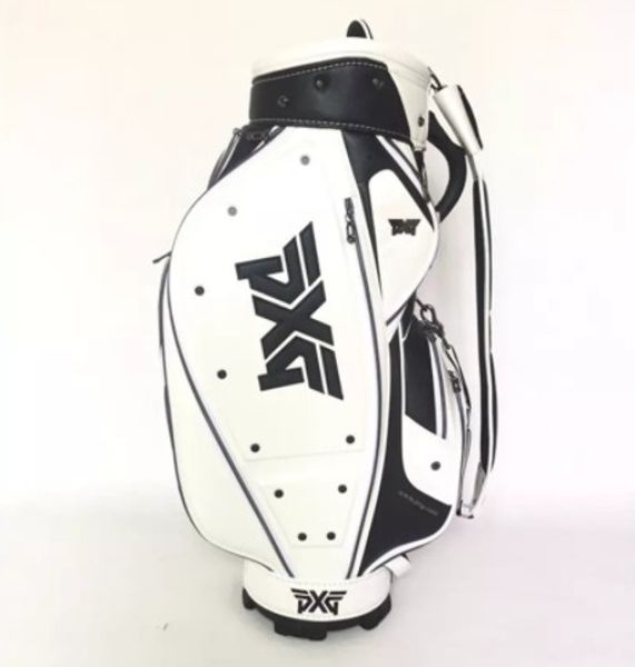 Pxg golf cart bag white black color golf caddy bag golf bag
Pxg golf cart bag white black color golf caddy bag golf bag