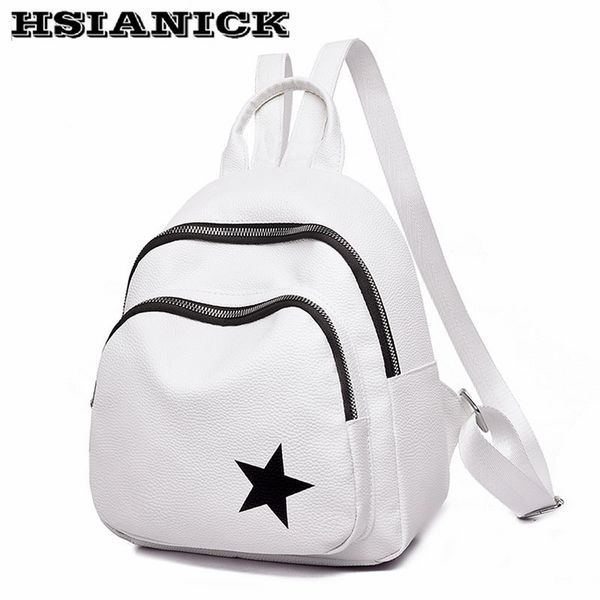 2018 backpack female new soft leather color white black backpack college wind ladies wild pu women travel bag small
2018 backpack female new soft leather color white black backpack college wind ladies wild pu women travel bag small