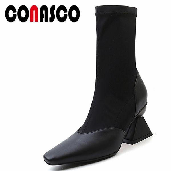 conasco 1new arrival women mid-calf boots autumn winter warm high heels shoes woman genuine leather elegant party dancing shoes, Black
conasco 1new arrival women mid-calf boots autumn winter warm high heels shoes woman genuine leather elegant party dancing shoes, Black