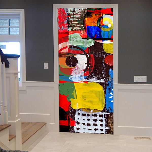 2 pcs/set pvc 3d vinyl wallpaper door cover graffiti wall stickers kitchen wall decals decor graffiti murals abstract
2 pcs/set pvc 3d vinyl wallpaper door cover graffiti wall stickers kitchen wall decals decor graffiti murals abstract