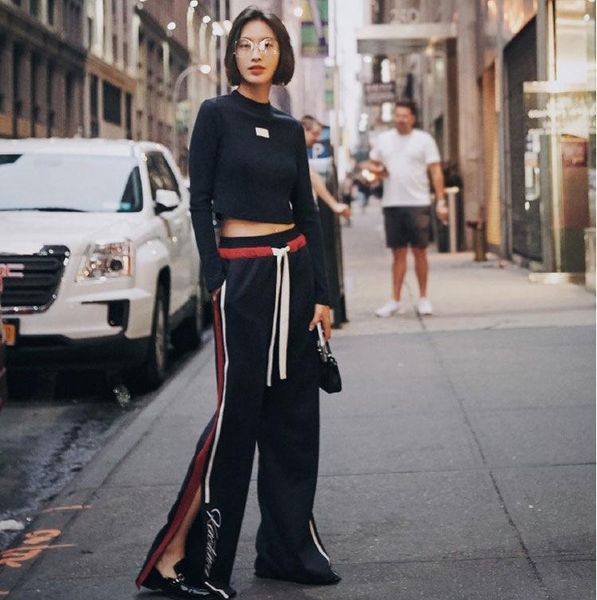 new fashion women wide leg pants 2018 high waist loose womens trousers 2018 pockets full length palazzo pants, Black;white
new fashion women wide leg pants 2018 high waist loose womens trousers 2018 pockets full length palazzo pants, Black;white