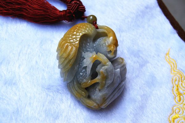 beautiful natural nanyang unique jade, the whole carving of the eagle flying. amulet necklace pendant, the world alone this one., Silver
beautiful natural nanyang unique jade, the whole carving of the eagle flying. amulet necklace pendant, the world alone this one., Silver