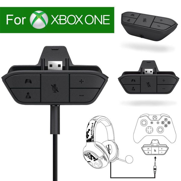 

2019 gamepad stereo headset headphone audio gaming adapter for microsoft for xbox one controller game console accessory car charger
