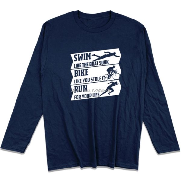 men casual tee shirt triathlon t shirts male o-neck long sleeve t-shirt personality men's t shirts funny tees, White;black
men casual tee shirt triathlon t shirts male o-neck long sleeve t-shirt personality men's t shirts funny tees, White;black