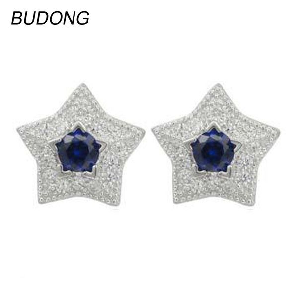 budong real 925 sterling silver stud earring for women jewel fashion created sapphire blue stone star shape earring fine jewelry, Golden;silver
budong real 925 sterling silver stud earring for women jewel fashion created sapphire blue stone star shape earring fine jewelry, Golden;silver