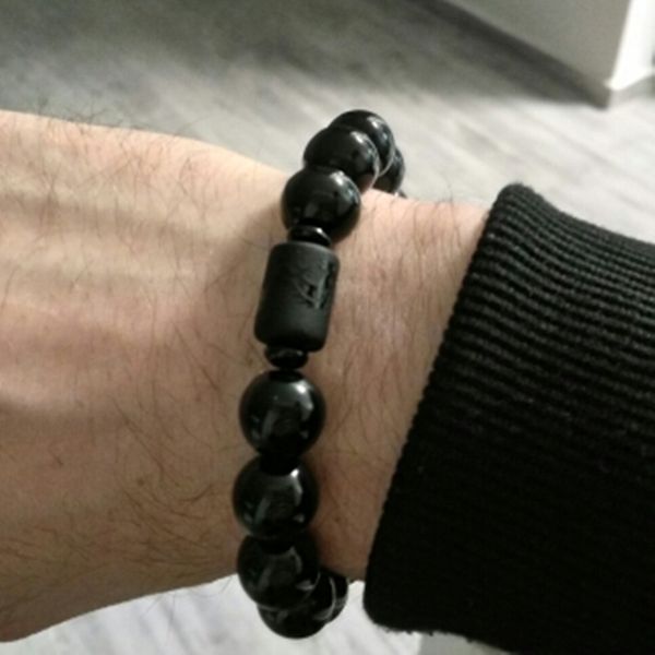 10mm 12mm black obsidian beads bracelet multilayer transfer lucky buddha bracelet for couple amulet strand jewelry
10mm 12mm black obsidian beads bracelet multilayer transfer lucky buddha bracelet for couple amulet strand jewelry