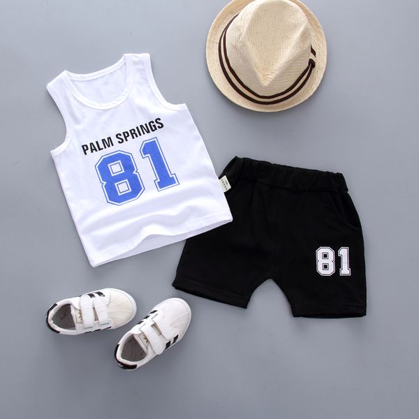 baby sports vest suit children's clothing 2018 summer baby boy vest shorts two-piece set color optional ing, White
baby sports vest suit children's clothing 2018 summer baby boy vest shorts two-piece set color optional ing, White