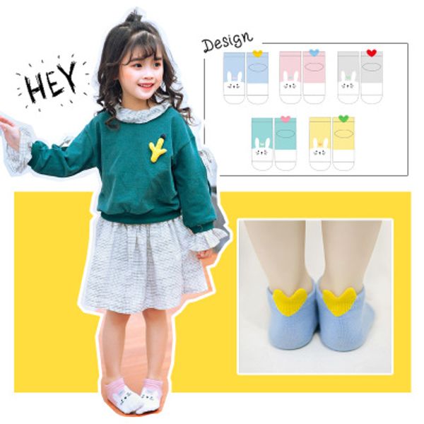creative girls cartoon socks lovely rabbit back ankle love shape short sock baby girls foot warmer breathable casual 5designs mix 5pairs/set, Pink;yellow
creative girls cartoon socks lovely rabbit back ankle love shape short sock baby girls foot warmer breathable casual 5designs mix 5pairs/set, Pink;yellow