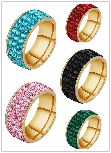 s925 316l stainless steel three rows austria crystals rings 7 colors high polished gold/silver anti allergy rings for lady evening party
s925 316l stainless steel three rows austria crystals rings 7 colors high polished gold/silver anti allergy rings for lady evening party