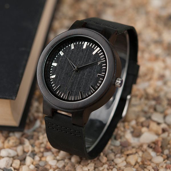 bobo bird men watch minimalist original wooden watches glassic black wristwatch as gift for men, Slivery;brown
bobo bird men watch minimalist original wooden watches glassic black wristwatch as gift for men, Slivery;brown