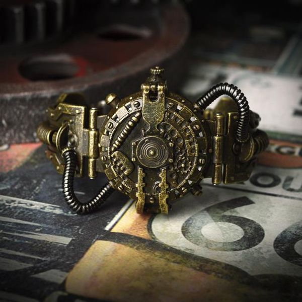 the new 2018 steampunk detachable watch dial retro personality men's quartz watch fashion personality hot sale, Slivery;brown
the new 2018 steampunk detachable watch dial retro personality men's quartz watch fashion personality hot sale, Slivery;brown