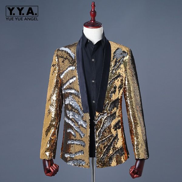 fashion mens gold sequins blazer suit night club dj bling stage show slim fit blazer jacket casual outwear hombre cardigan coat, White;black
fashion mens gold sequins blazer suit night club dj bling stage show slim fit blazer jacket casual outwear hombre cardigan coat, White;black
