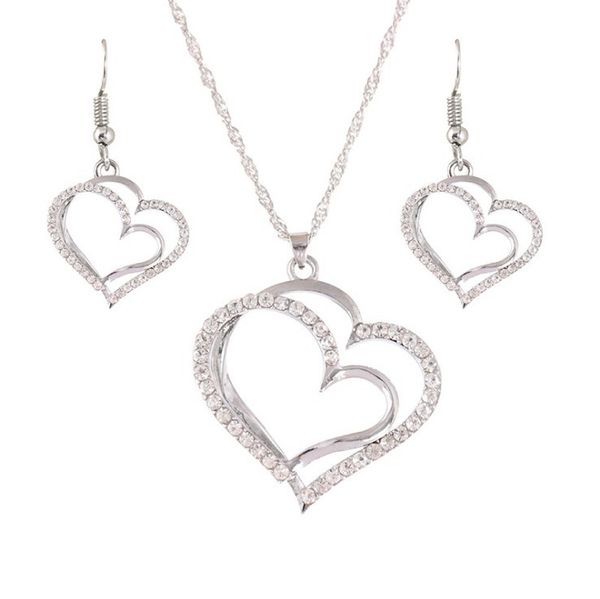 princess bride bridesmaid romantic wedding creative necklace earring set fashion luxury crystal charm goldplated silver heart accessories
princess bride bridesmaid romantic wedding creative necklace earring set fashion luxury crystal charm goldplated silver heart accessories