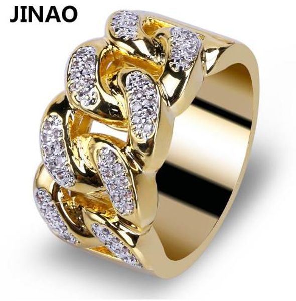 jinao gold hip hop rings all iced out micro pave cubic zircon 13mm width cuban chain ring for men, Silver
jinao gold hip hop rings all iced out micro pave cubic zircon 13mm width cuban chain ring for men, Silver