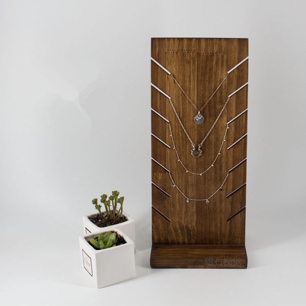 new solid wood necklace display holder pendant display bust jewelry stand jewelry rack chain necklace bust, Black;white
new solid wood necklace display holder pendant display bust jewelry stand jewelry rack chain necklace bust, Black;white