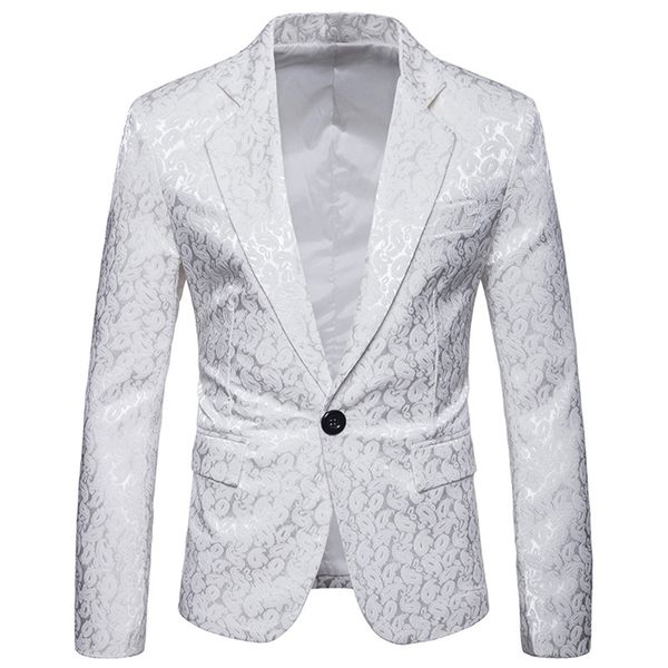 men's hipster white paisley velvet suit blazer jacket men wedding groom tuxedo blazer men dj stage singer blazers costume homme, White;black
men's hipster white paisley velvet suit blazer jacket men wedding groom tuxedo blazer men dj stage singer blazers costume homme, White;black