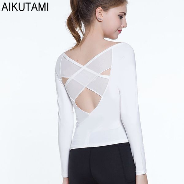 gym long shirts for women yoga mesh cross backless sport shirt workout tee shirt sport femme crop fitness clothing, White;red
gym long shirts for women yoga mesh cross backless sport shirt workout tee shirt sport femme crop fitness clothing, White;red