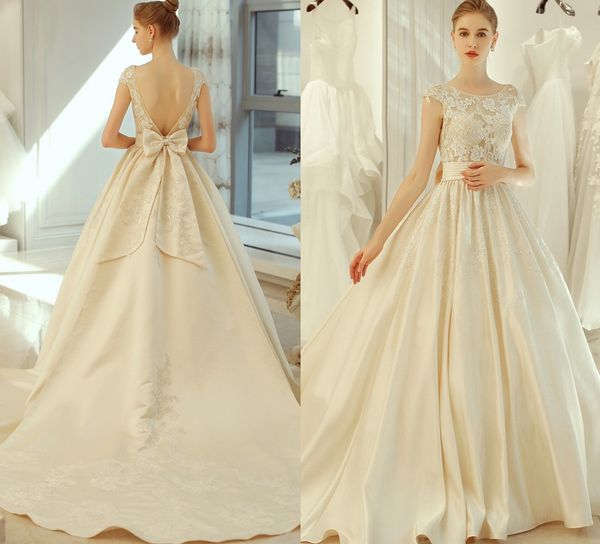 vestido de novia elegant 2018 new light champagne embroidery lace wedding dress backless train bridal wedding gown robe de mariage, White
vestido de novia elegant 2018 new light champagne embroidery lace wedding dress backless train bridal wedding gown robe de mariage, White