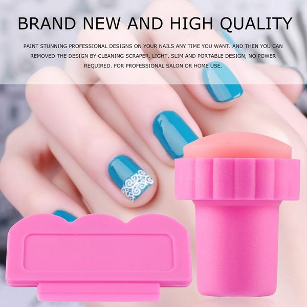 10 pcs candy color clear jelly silicone nail art stamper scraper kit polish design print stamping nail tools, White
10 pcs candy color clear jelly silicone nail art stamper scraper kit polish design print stamping nail tools, White
