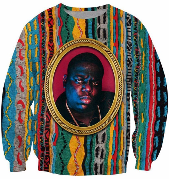 

Новые модные женщины / мужчины пресловутый B. I. G. перемычка Biggie Smalls смешные 3D печат