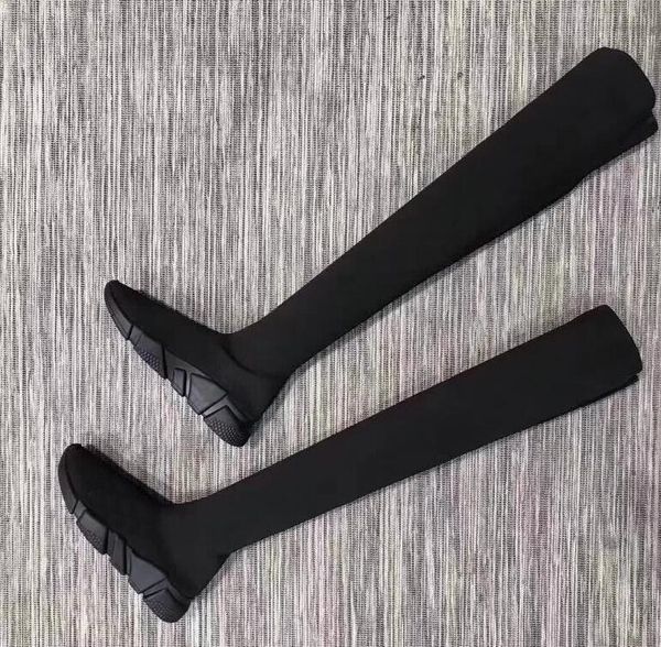 Speed Trainer Thigh High Stretch-Knit Long Boots Woman Fashion Designer Slip On Sock Boots Cheap Casual Shoe All Black Size 40
Speed Trainer Thigh High Stretch-Knit Long Boots Woman Fashion Designer Slip On Sock Boots Cheap Casual Shoe All Black Size 40