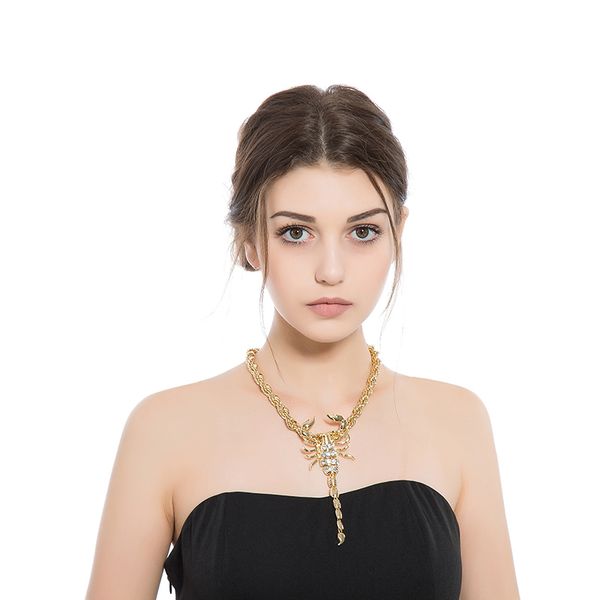 whole salenew fashion chokers necklaces crystal scorpion pendants alloy necklace for women gold rope chain punk design, Silver
whole salenew fashion chokers necklaces crystal scorpion pendants alloy necklace for women gold rope chain punk design, Silver