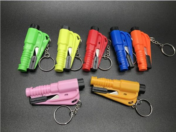 car auto mini safety glass window breaking hammer emergency escape rescue tool key ring survival whistle keychain seat belt cutter, Silver
car auto mini safety glass window breaking hammer emergency escape rescue tool key ring survival whistle keychain seat belt cutter, Silver