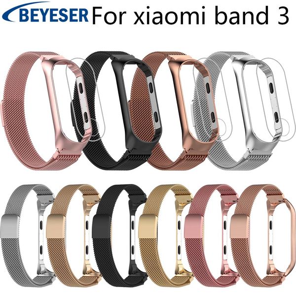 metal wristband strap for mi band 3 smart bracelet for mi band 3 strap replacement bracelet watch wrist bands, Black;brown
metal wristband strap for mi band 3 smart bracelet for mi band 3 strap replacement bracelet watch wrist bands, Black;brown