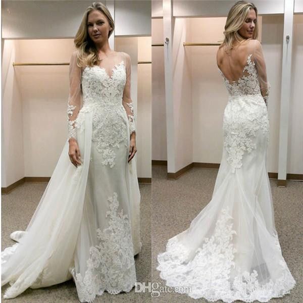 современные длинные рукава свадебное платье vestidos де novia sirena тюль оболочка аппликация поезд стреловидности открыть платье съемные юб, White
современные длинные рукава свадебное платье vestidos де novia sirena тюль оболочка аппликация поезд стреловидности открыть платье съемные юб, White