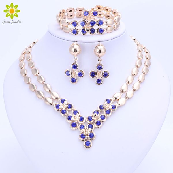 6color crystal jewelry sets for women necklace earrings bracelet ring gold color africa dubai party wedding bridal accessories, Silver
6color crystal jewelry sets for women necklace earrings bracelet ring gold color africa dubai party wedding bridal accessories, Silver