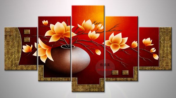 5 piece modern flower vase canvas art oil painting modular picture hd print wall pictures for living room decoration paintings
5 piece modern flower vase canvas art oil painting modular picture hd print wall pictures for living room decoration paintings