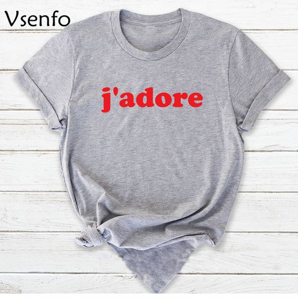 french j'adore t-shirt women cotton short sleeve i just love it feminist t shirt paris fashion ladies t-shirts camisa feminina, White
french j'adore t-shirt women cotton short sleeve i just love it feminist t shirt paris fashion ladies t-shirts camisa feminina, White