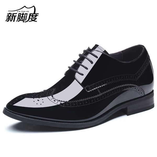 formal mens height increase elevator shoes in patent leather get taller 7cm invisibly, Black
formal mens height increase elevator shoes in patent leather get taller 7cm invisibly, Black