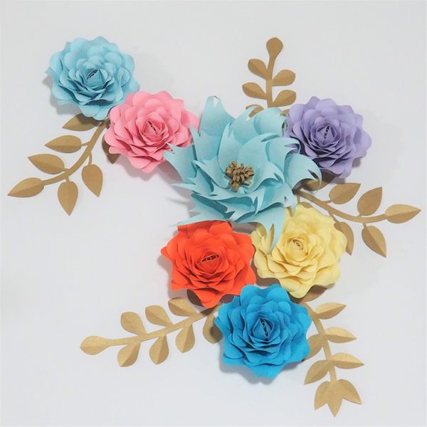 diy 7pcs mix giant paper rose 5 leaves flores artificiales fleur artificielle for wedding & event backdrop party nursery
diy 7pcs mix giant paper rose 5 leaves flores artificiales fleur artificielle for wedding & event backdrop party nursery