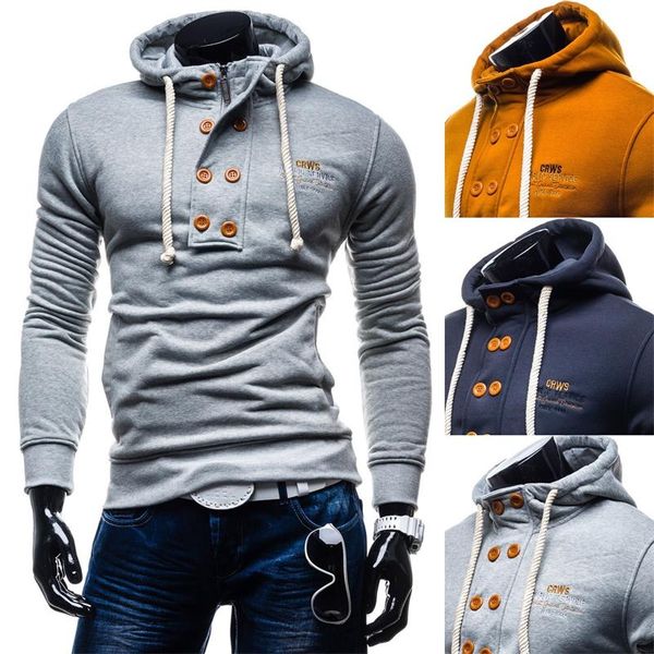 new 2018 autumn and winter men's long-sleeved hoodie fashion casual urban style pullover shirt slim hooded men's clothing, Black
new 2018 autumn and winter men's long-sleeved hoodie fashion casual urban style pullover shirt slim hooded men's clothing, Black